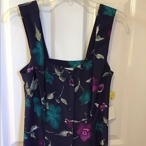 NWT Summer Navy Flower Print Dress Size 6